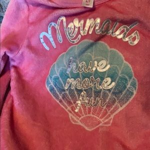 Sweet soft summer mermaid Justice crewneck 6/7